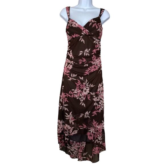 Ruby Rox Dress Sleeveless Surplice High Low Ruched Sides Y2K Size Juniors Large - Picture 1 of 16